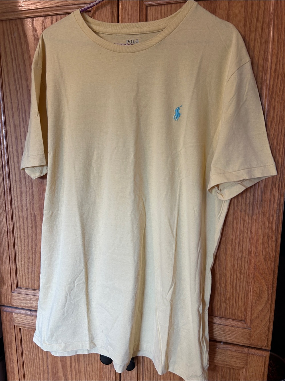 Polo by Ralph Lauren Pale Yellow Crewneck Tee with Blue Pony